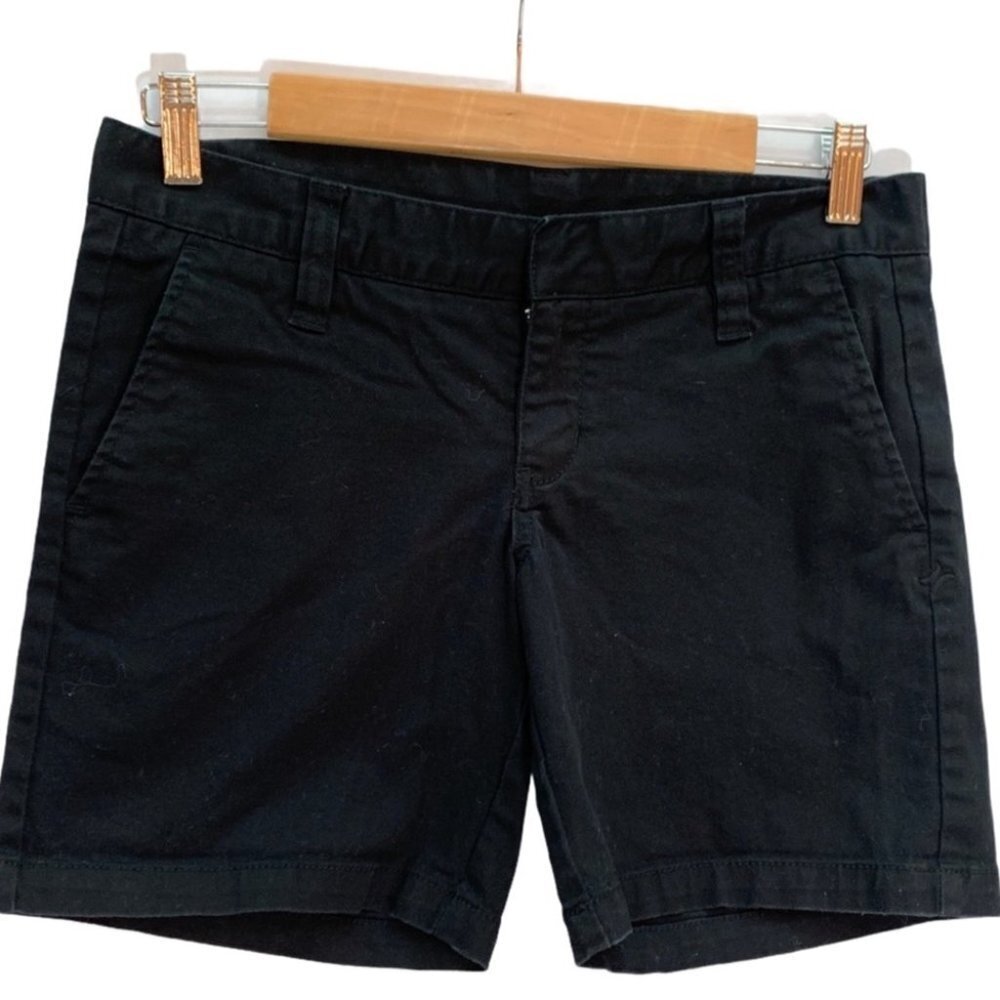 HURLEY Black Denim Medium Length Shorts Size 2